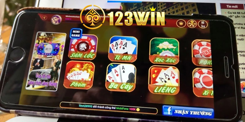 Các loại game bài 123win phổ biến